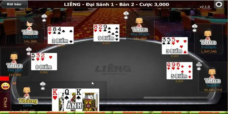 Luật chơi Liêng vô cùng đơn giản